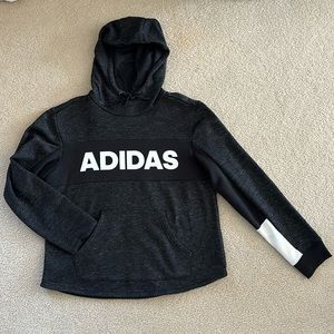 Adidas • Black & White Hoodie • Size Medium